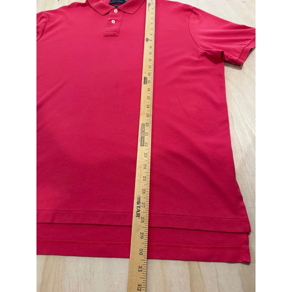 Lot 2 Polo Ralph Lauren Pima Soft Touch Polo XXL Pink Blue Striped‎ Golf Shirts